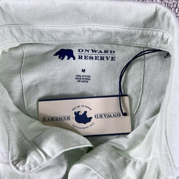 Onward Reserve Short Sleeve Polo Shirt Green Men’s Size Medium - Picture 3 of 7